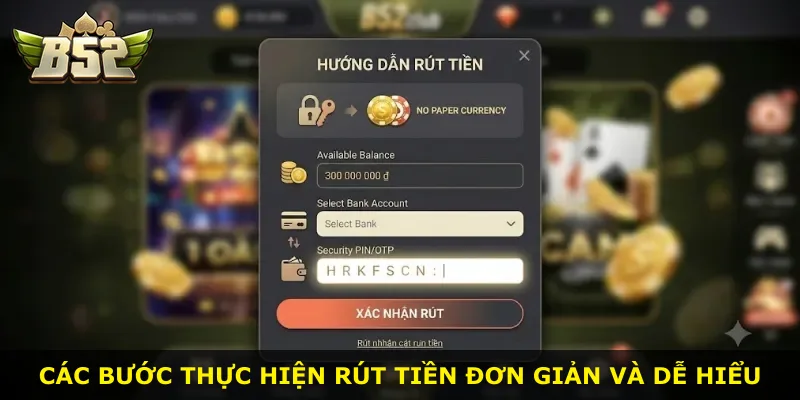 Các bước thực hiện rút tiền đơn giản và dễ hiểu