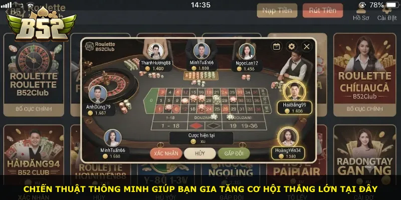 Chiến thuật thông minh giúp bạn gia tăng cơ hội thắng lớn tại đây