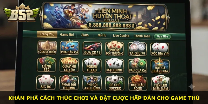 Khám phá cách thức chơi và đặt cược hấp dẫn cho game thủ